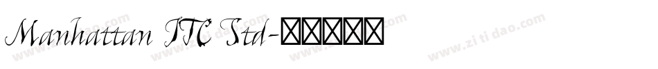Manhattan ITC Std字体转换